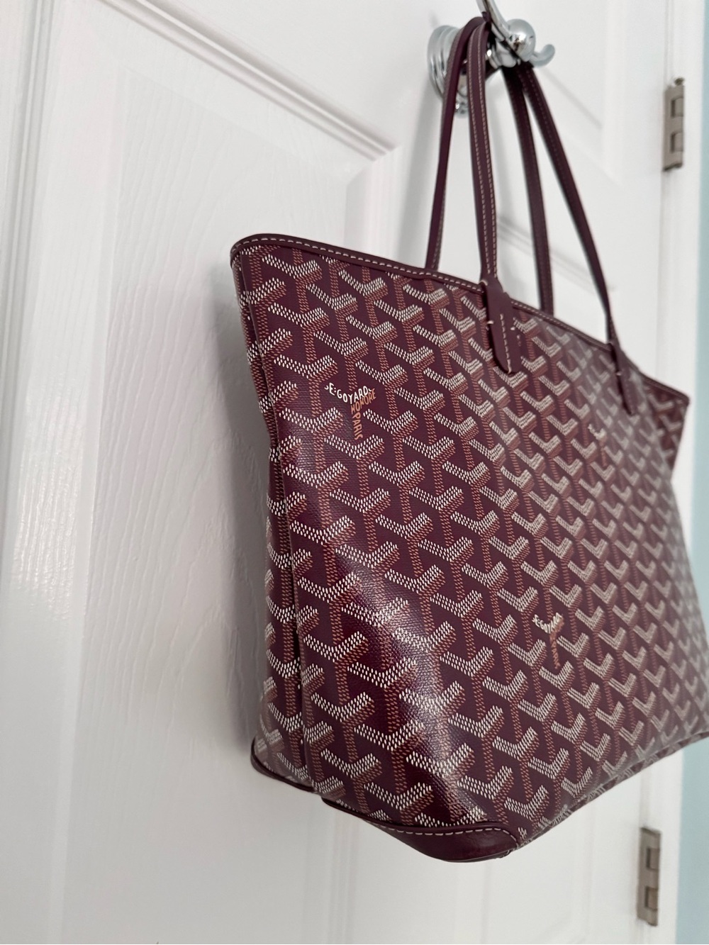 Goyard Sac Artois PM Tote Bag Burgundy - Picture 2 of 16